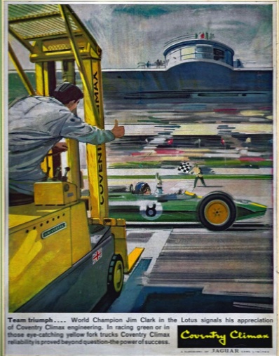 Publicité pour Les charriots Coiventry Climax